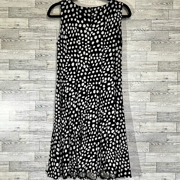 DN Design Fit & Flare Slip Dress / Black & White / Size 10 - Picture 6 of 10